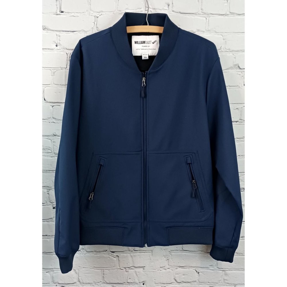 Mens William Rast Navy Blue Jacket Medium By Justin Timberlake & Trace Ayala